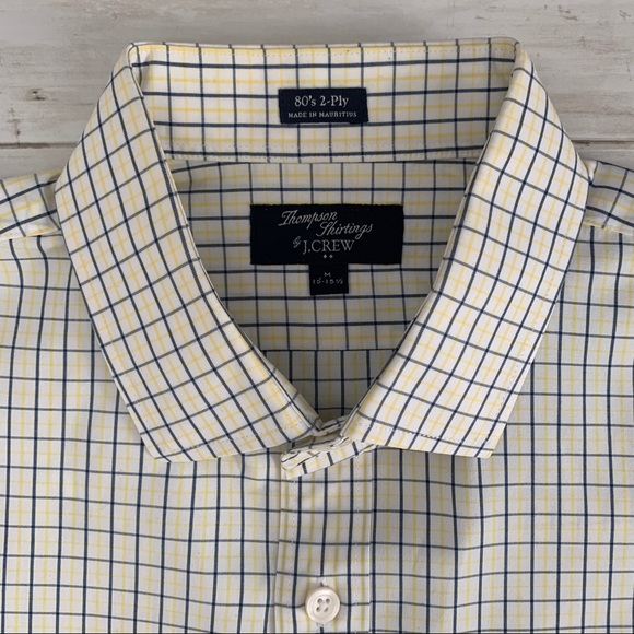 J Crew Mens Thompson 8s 2 Ply Shirt 